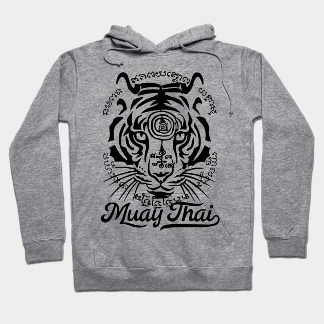 Muay Thai Sak Yant Hoodie by KewaleeTee